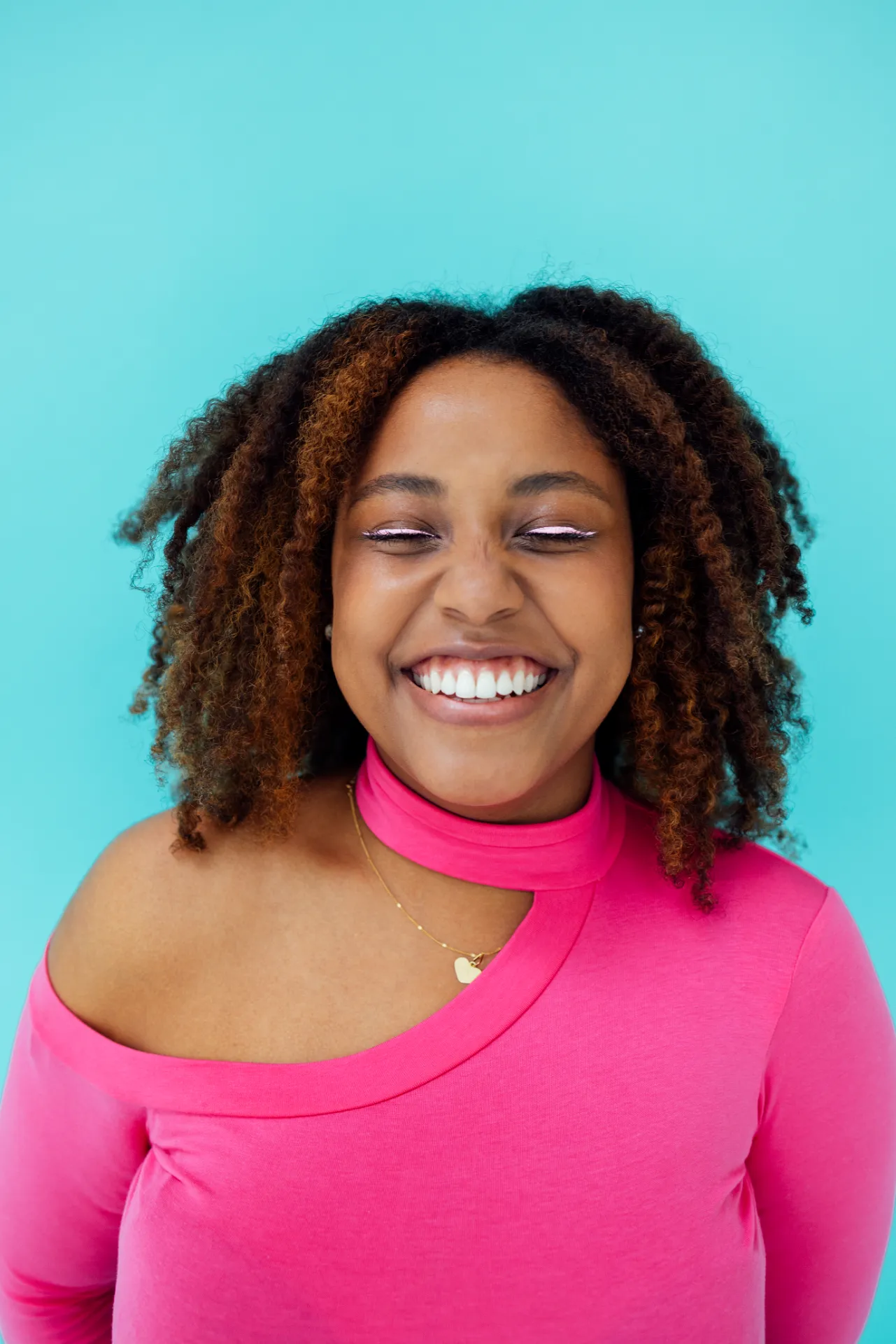 dreamy young beautiful african american woman with utc